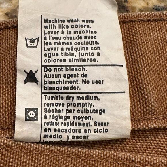 Vintage Carhartt Mens 42 x30 Golden Tan Work Pants Made in the USA - Picture 4 of 4